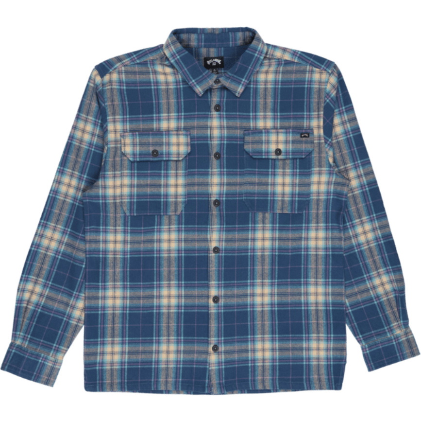 2026 Billabong Mens Offshore Flannel Shirt EBYWT03033 - Dark Denim